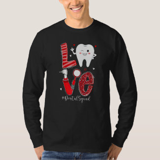 Dental Squad Leopard Tooth Love Dentist Hygienist T-shirt
