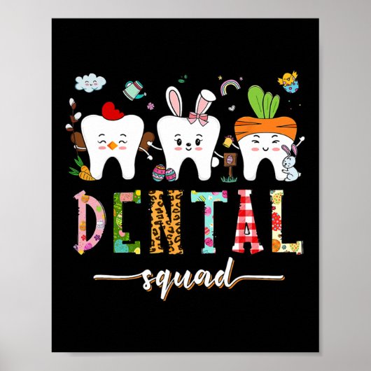 Dental Squad Paasdag Leuke Tand Instant De Poster (Voorkant)