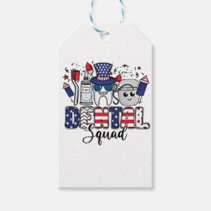 Dental Squad Schattige Tandarts Hygiënist 4 juli Cadeaulabel
