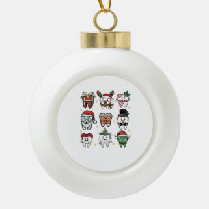Dental Squad Tandarts Kerstvakantie Kerstmis Keramische Bal Ornament