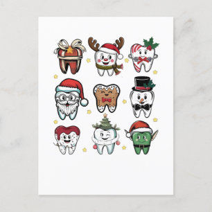 Dental Squad Tandarts Kerstvakantie Kerstmis  Uitnodiging Briefkaart