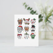 Dental Squad Tandarts Kerstvakantie Xmas  Uitnodiging Briefkaart (Staand voorkant)