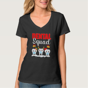 Dental Squad Tandarts Tandheelkundige Kerstmis Tan T-shirt