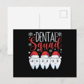 Dental Squad Teeth Dentist Merry Christmas Briefkaart (Voorkant / Achterkant)