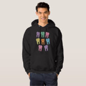 Dental Squad Teeth Dentist Valentine's Day Dental  Hoodie (Voorkant volledig)