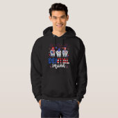 Dental Squad Tooth 4th Of July Dental Assistant De Hoodie (Voorkant volledig)