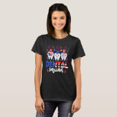 Dental Squad Tooth 4th Of July Dental Assistant De T-shirt (Voorkant volledig)