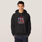 Dental Squad Tooth American Flag 4th Of July  Dent Hoodie (Voorkant volledig)