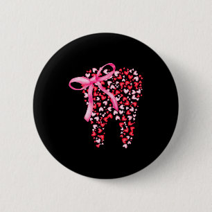 Dental Squad Valentijnskaarten Cute Heart Tanden M Ronde Button 5,7 Cm