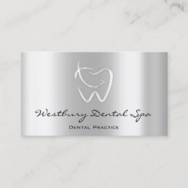 Dental Studio Smile Logo Silver Grey Visitekaartje