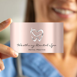 Dental Studio Smile Logo Silver Roos Dentist Visitekaartje