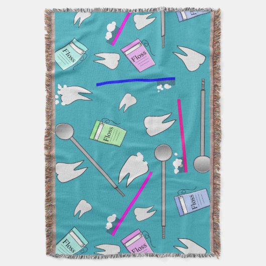 Dental Tools Design Cozy Blanket Deken (Voorkant Verticaal)
