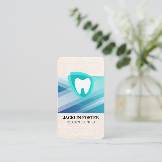 Dental | Tooth Icon Visitekaartje (Staand voorkant)