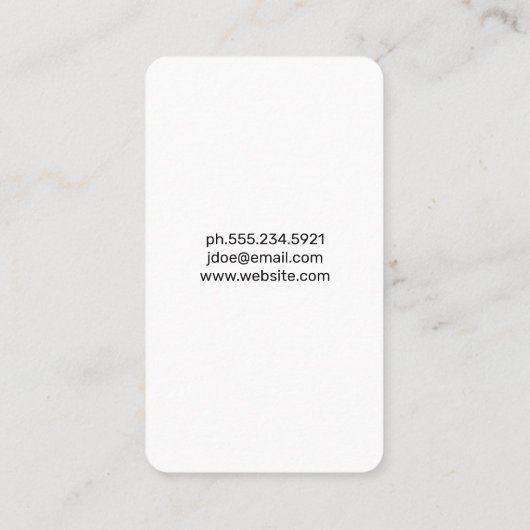 Dental | Tooth Icon Visitekaartje (Achterkant)