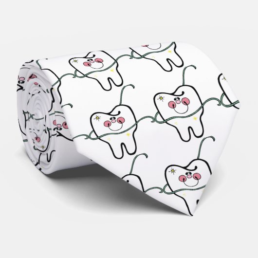 Dental Tooth Stropdas door SRF (Opgerold)