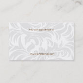 Dental Visitekaartje Diamond Tooth Logo Brown 2 Afsprakenkaartje (Achterkant)