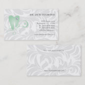 Dental Visitekaartje Diamond Tooth Logo Green 2 (Voorkant / Achterkant)