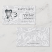Dental Visitekaartje Diamond Tooth Logo Platinum 2 Afsprakenkaartje (Voorkant / Achterkant)