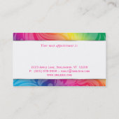 Dental Visitekaartje Tooth Logo Swirl Leaf Rainbow Afsprakenkaartje (Achterkant)