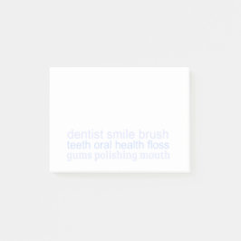 Dental Words Pastel Post-it® Notes
