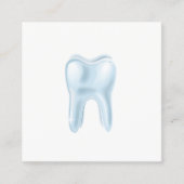 Dentale 3D-tandheelkundige minimalist Vierkante Visitekaartje (Voorkant)