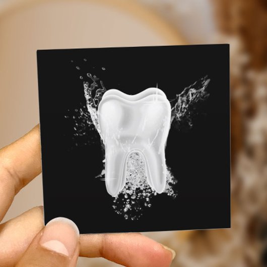 Dentale 3D Tandheelkundige Professionals Vierkante Visitekaartje