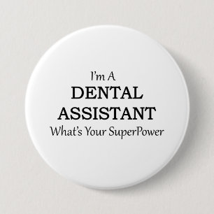 DENTALE ASSISTANT RONDE BUTTON 7,6 CM