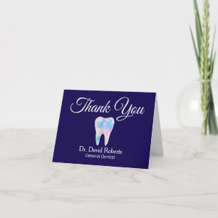 Dentale Elegante Aquarel  Bedankkaart