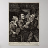 Dentale geschiedenis Funny Antiek Dentist Caricatu Poster (Voorkant)