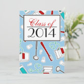 Dentale gienist/tandheelkundig Afstuderen - Blauw Kaart (Staand voorkant)