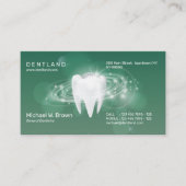 Dentale groene Dentist 3D-teeth Benoeming Visitekaartje (Voorkant)