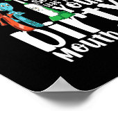 Dentale hygiënist Houd uw mond schoon Poster (Hoek)