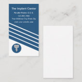 Dentale implantaten Moderne verticale Visitekaartj Visitekaartje (Voorkant / Achterkant)