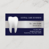Dentale Office Professional Dentist Navy Blue Afsprakenkaartje (Voorkant)