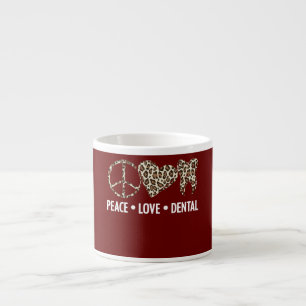 Dentale Orale Hygiëne Luipaard Baanaanbeveling Ort Espresso Kop