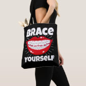 Dentale orthodontische dentist Brace uzelf Tote Bag (Dichtbij)