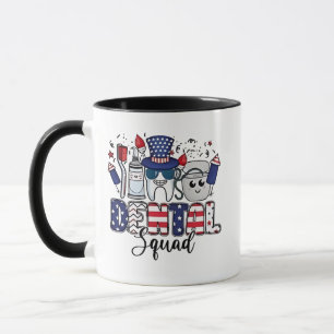Dentale ploeg Cute Tandarts Hygiënist 4 juli Mok
