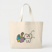 Dentale studie op 6 maart grote tote bag (Voorkant)
