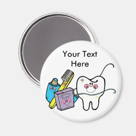 Dentale studie op 6 maart magneet (Voorkant / Achterkant)