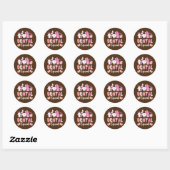 Dentale Tooth Bunny Easter Love Dentist Ronde Sticker (Vel)
