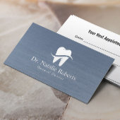 Dentale verdovende tandheelkundige Logo Dustblauw  Afsprakenkaartje