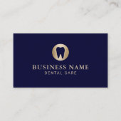Dentale zorg Moderne marine & goudtandarts Visitekaartje (Voorkant)