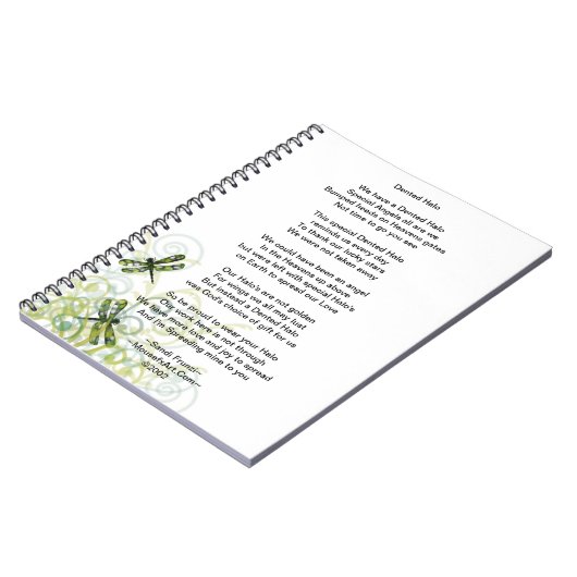 Dented Halo Poem Brain Surgery Notebook Notitieboek (Linkerzijde)