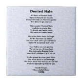 Dented Halo Poem Brain Surgery Tile Tegeltje (Voorkant)