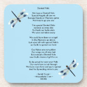 Dented Halo Poem Cork Onderzetter (Voorkant)