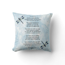 Dented Halo Poem Pillow