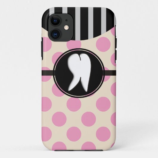 Dententaal ontwerp Case-Mate iPhone case (Achterkant)