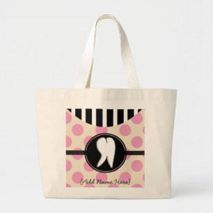 Dententaal ontwerp grote tote bag