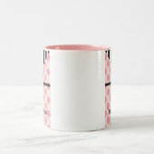 Dententaal ontwerp tweekleurige koffiemok (Center)