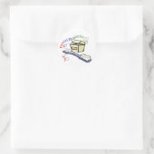 Dential Hygienist T-shirts en cadeautjes Ronde Sticker (Tas)